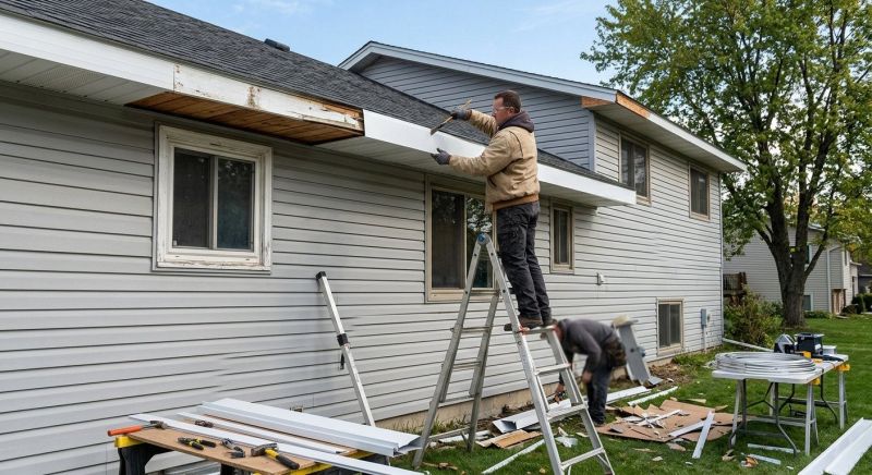 Aluminum Fascia Replacement in Conroe, TX
