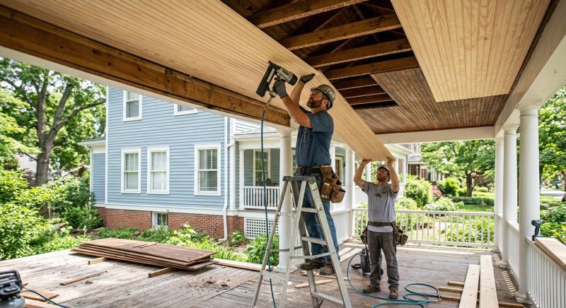 Porch Ceiling Replacement in Kansas City, KS