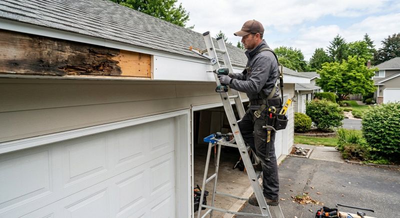Garage Fascia Repair in Alpharetta, GA